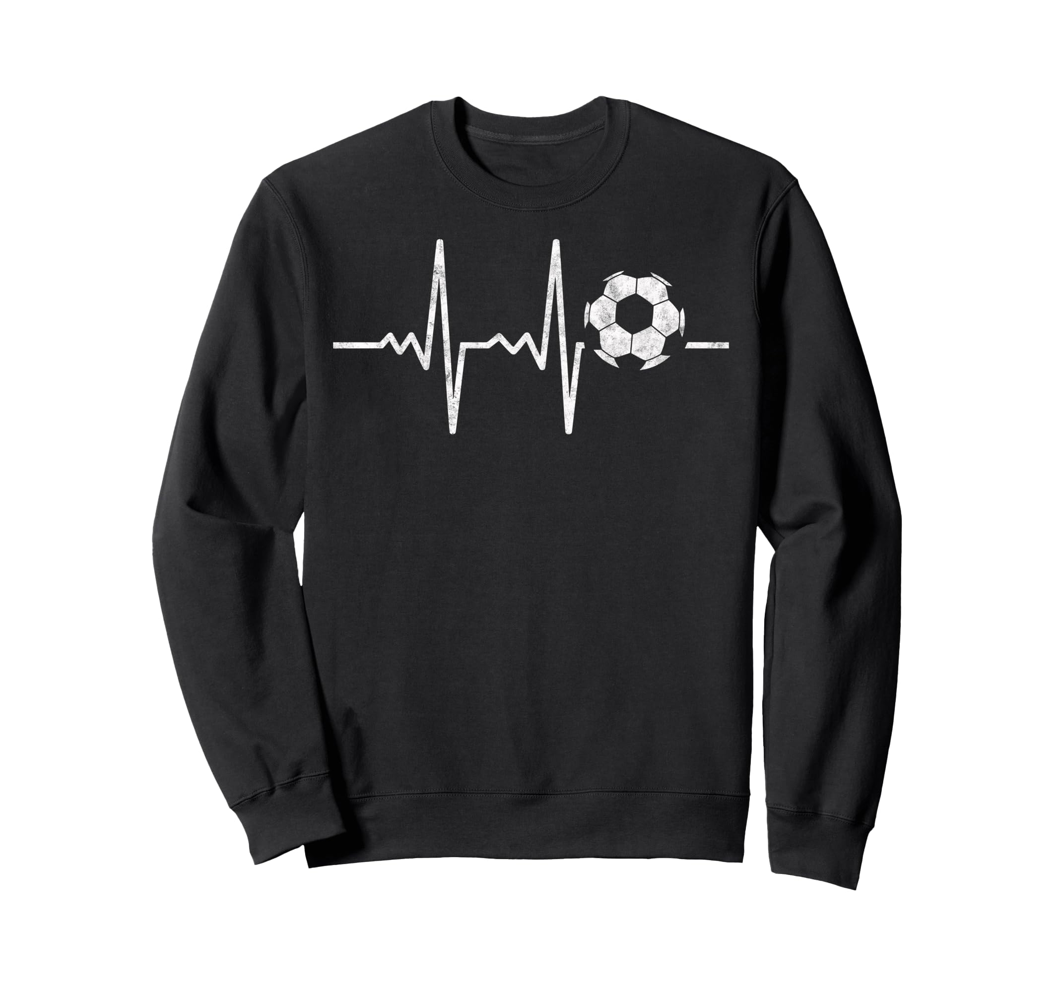 Heartbeat Soccer Player Ball Sweatshirt - Casual Everyday Wear Unisex - T-Shirt, Sweatshirt, Hoodie