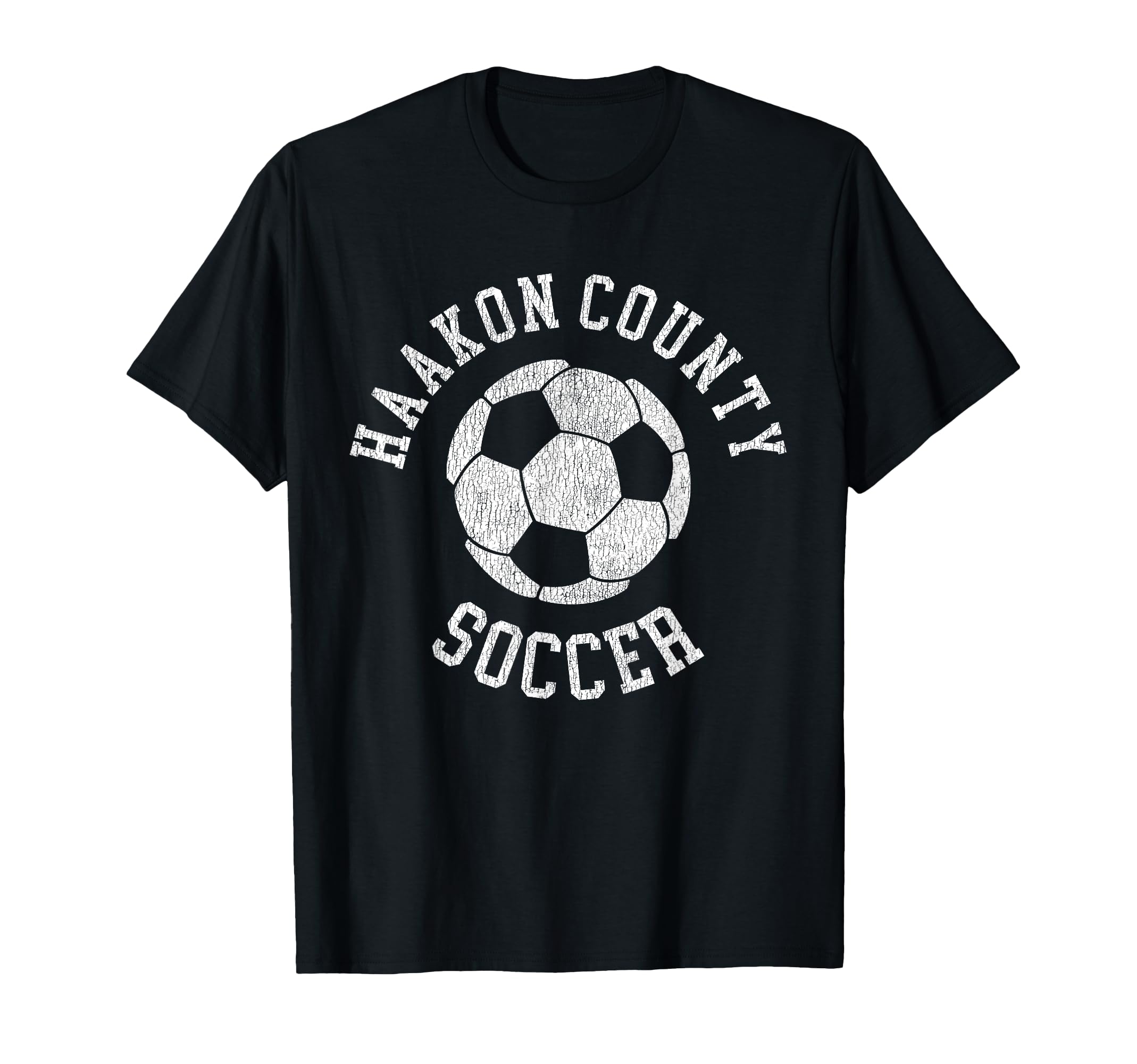 Haakon County Soccer Distressed 90S T-Shirt - Aesthetic Graphic Unisex - T-Shirt, Sweatshirt, Hoodie
