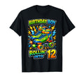 Roller Skating 12Th Birthday Party T-Shirt - Aesthetic Graphic Men Women - T-Shirt, Sweatshirt, Hoodie