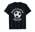 North Dakota Soccer Distressed 90S T-Shirt - Unique Graphic Men Women - T-Shirt, Sweatshirt, Hoodie