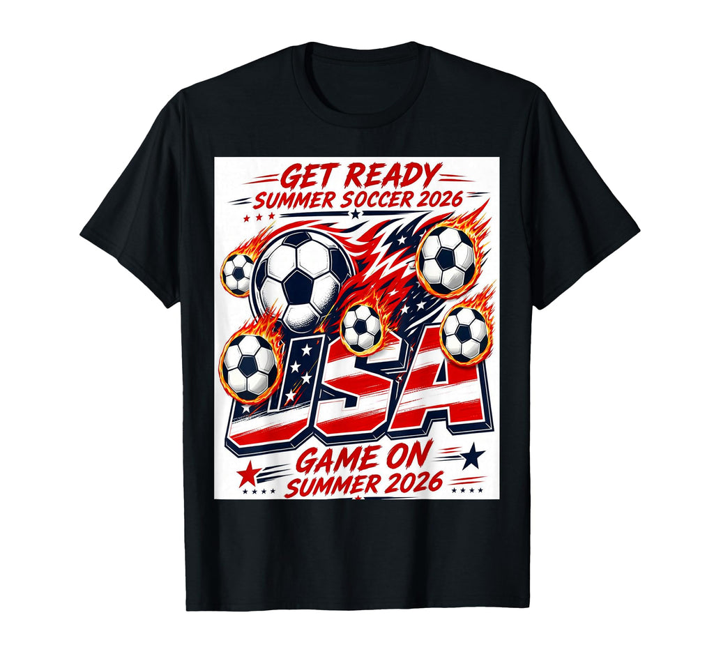 Usa Soccer 2026 Game Summer Soccer T-Shirt - Graphic Print Unisex - T-Shirt, Sweatshirt, Hoodie