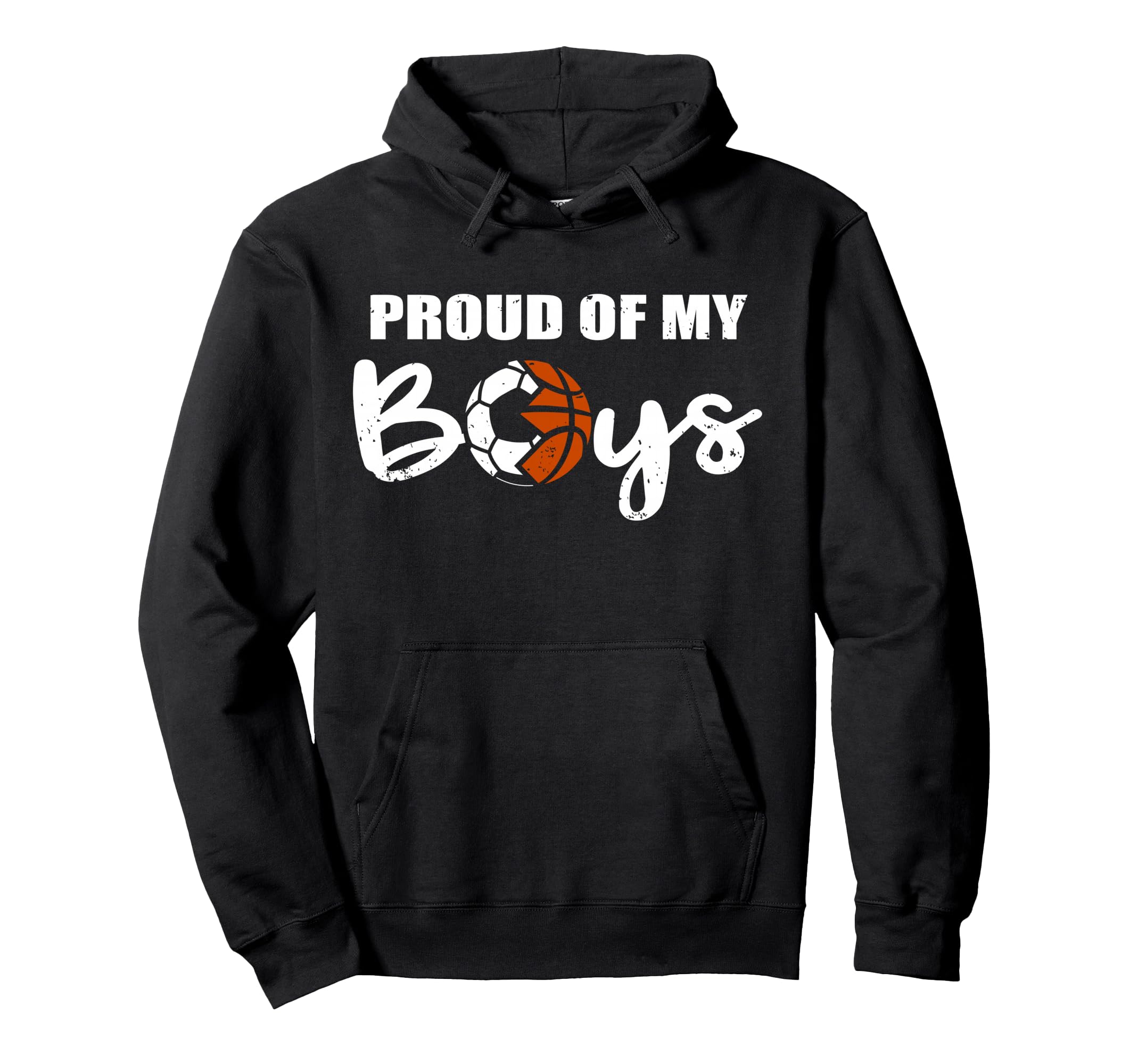 Proud My Funny Soccer Basketball Hoodie - Casual Everyday Wear for Adults - T-Shirt, Sweatshirt, Hoodie
