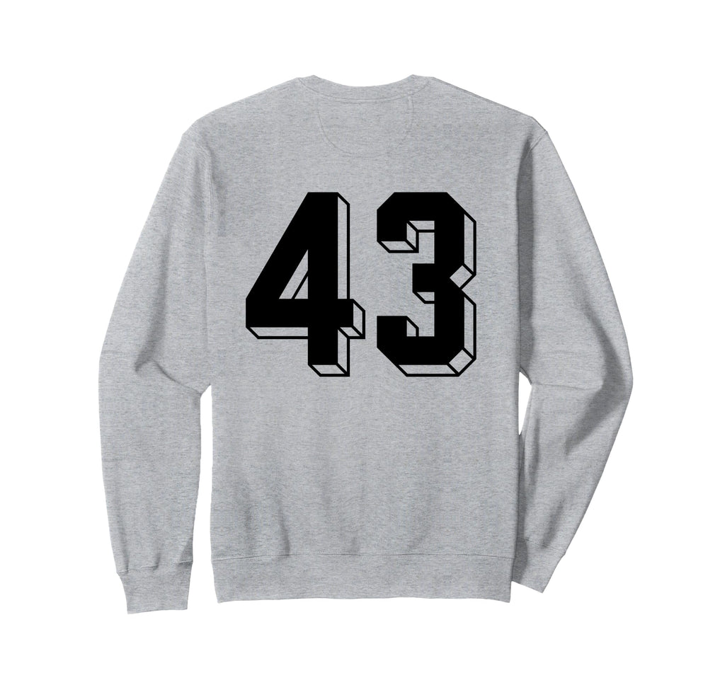 Number 43 Backside 80S 90S Team Sweatshirt - Custom Art Print Men Women - T-Shirt, Sweatshirt, Hoodie
