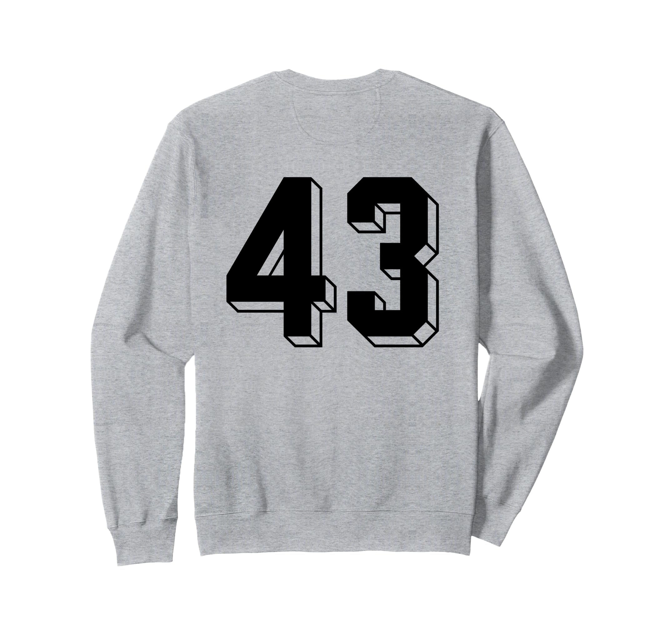 Number 43 Backside 80S 90S Team Sweatshirt - Custom Art Print Men Women - T-Shirt, Sweatshirt, Hoodie
