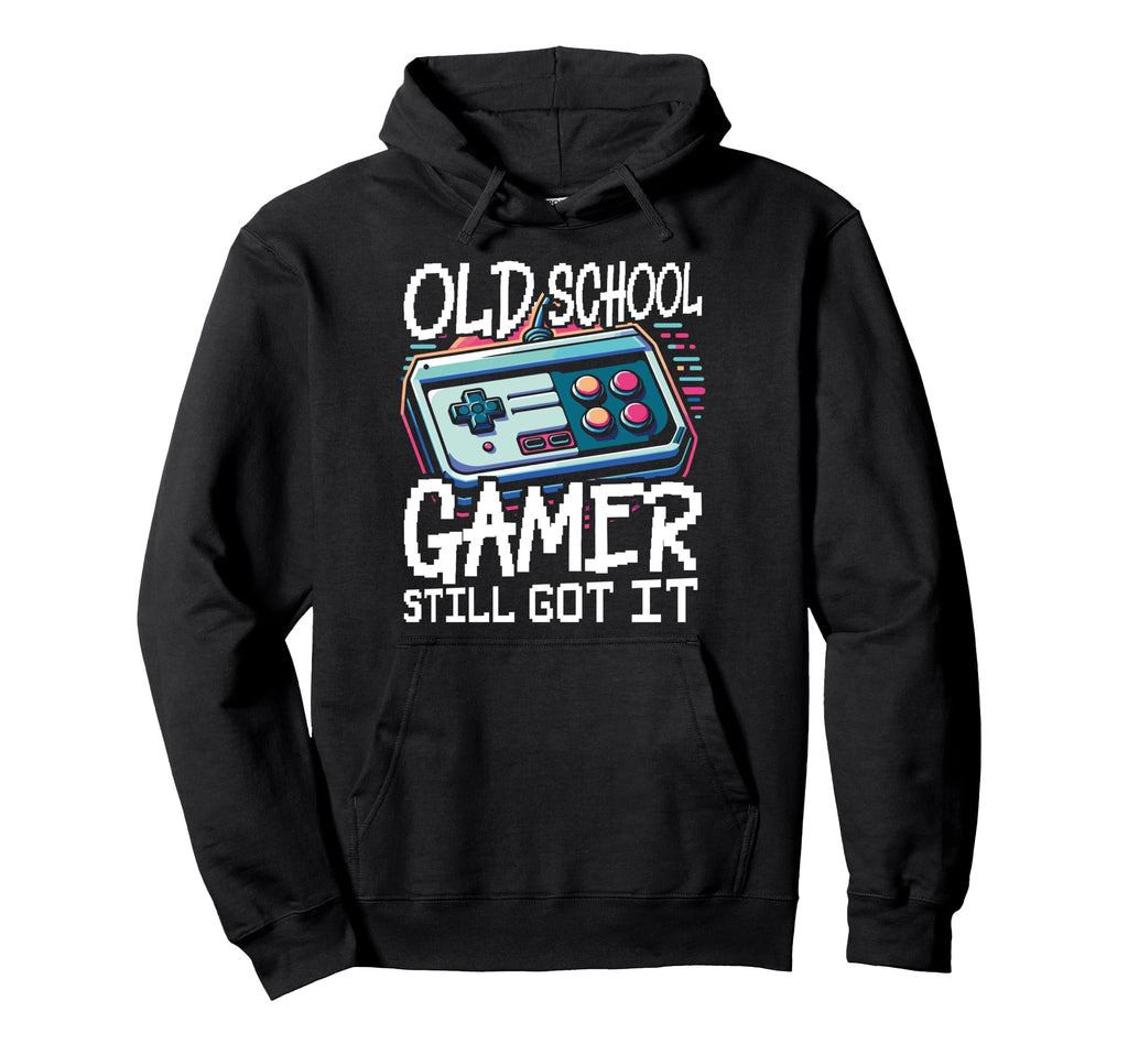80S Arcade Nostalgia Pixel Art Hoodie - Fun Novelty Design for Adults - T-Shirt, Sweatshirt, Hoodie