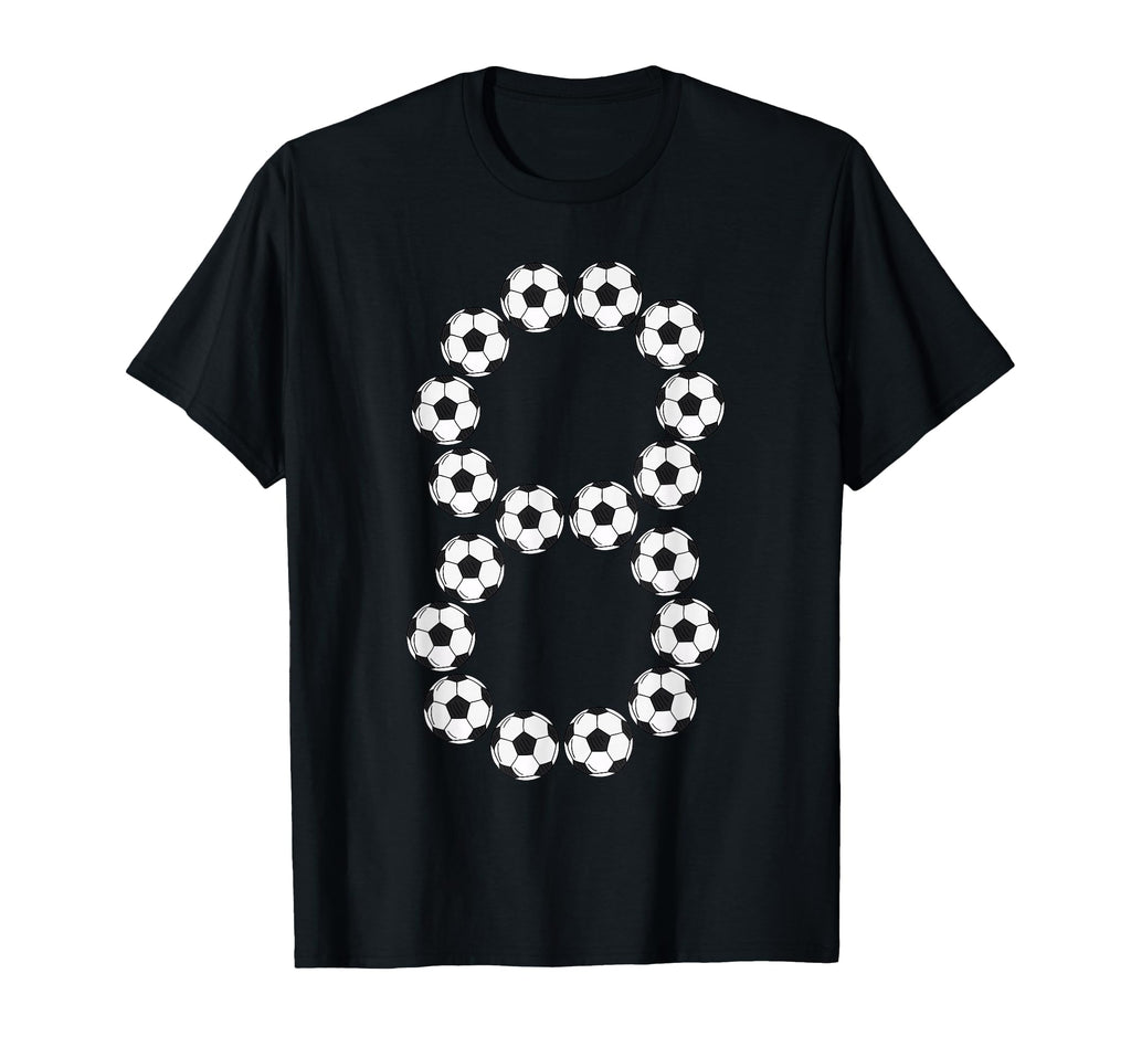 8 Year Old Birthday Funny Soccer Player T-Shirt - Trendy Graphic for Adults - T-Shirt, Sweatshirt, Hoodie