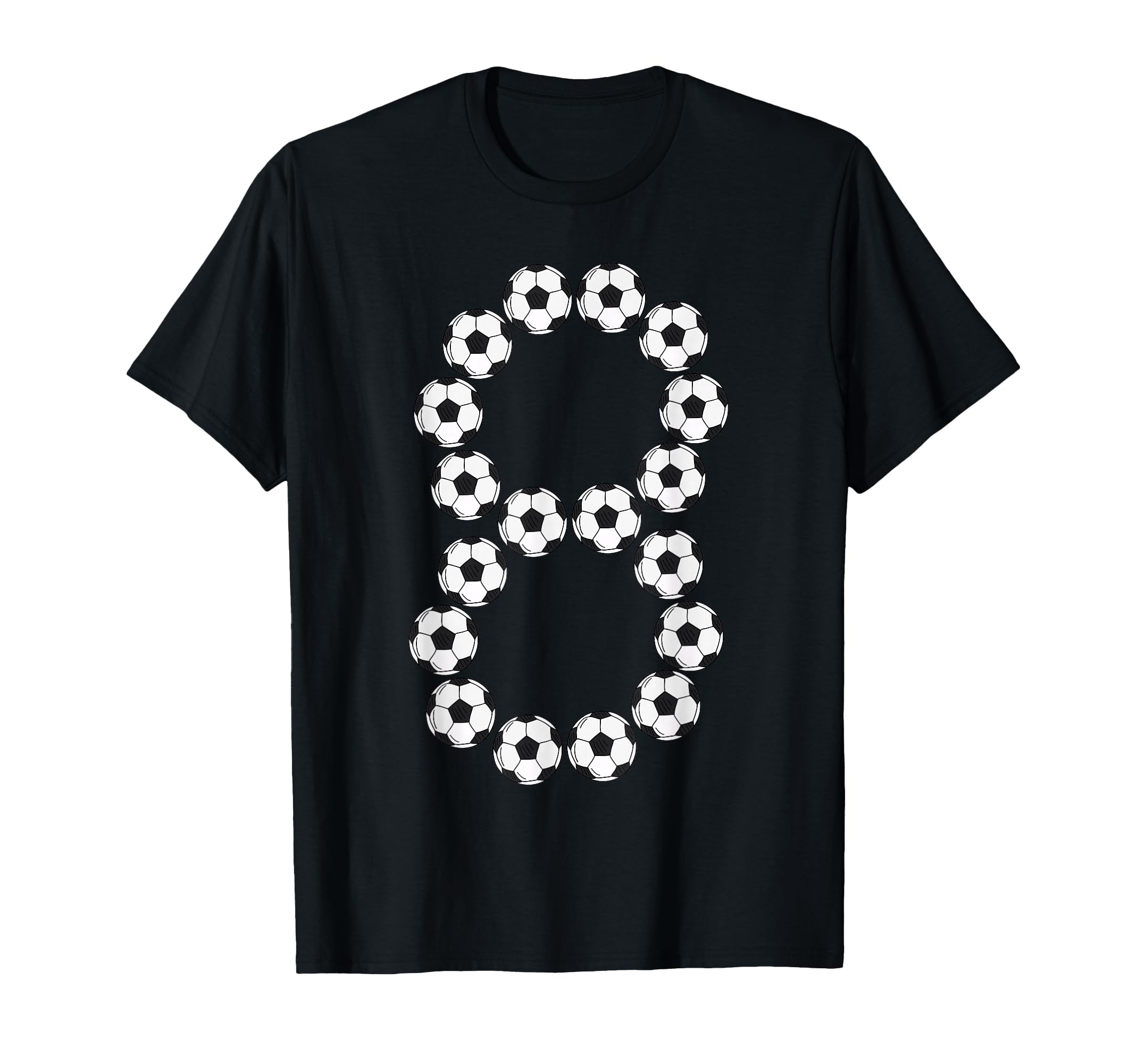 8 Year Old Birthday Funny Soccer Player T-Shirt - Trendy Graphic for Adults - T-Shirt, Sweatshirt, Hoodie