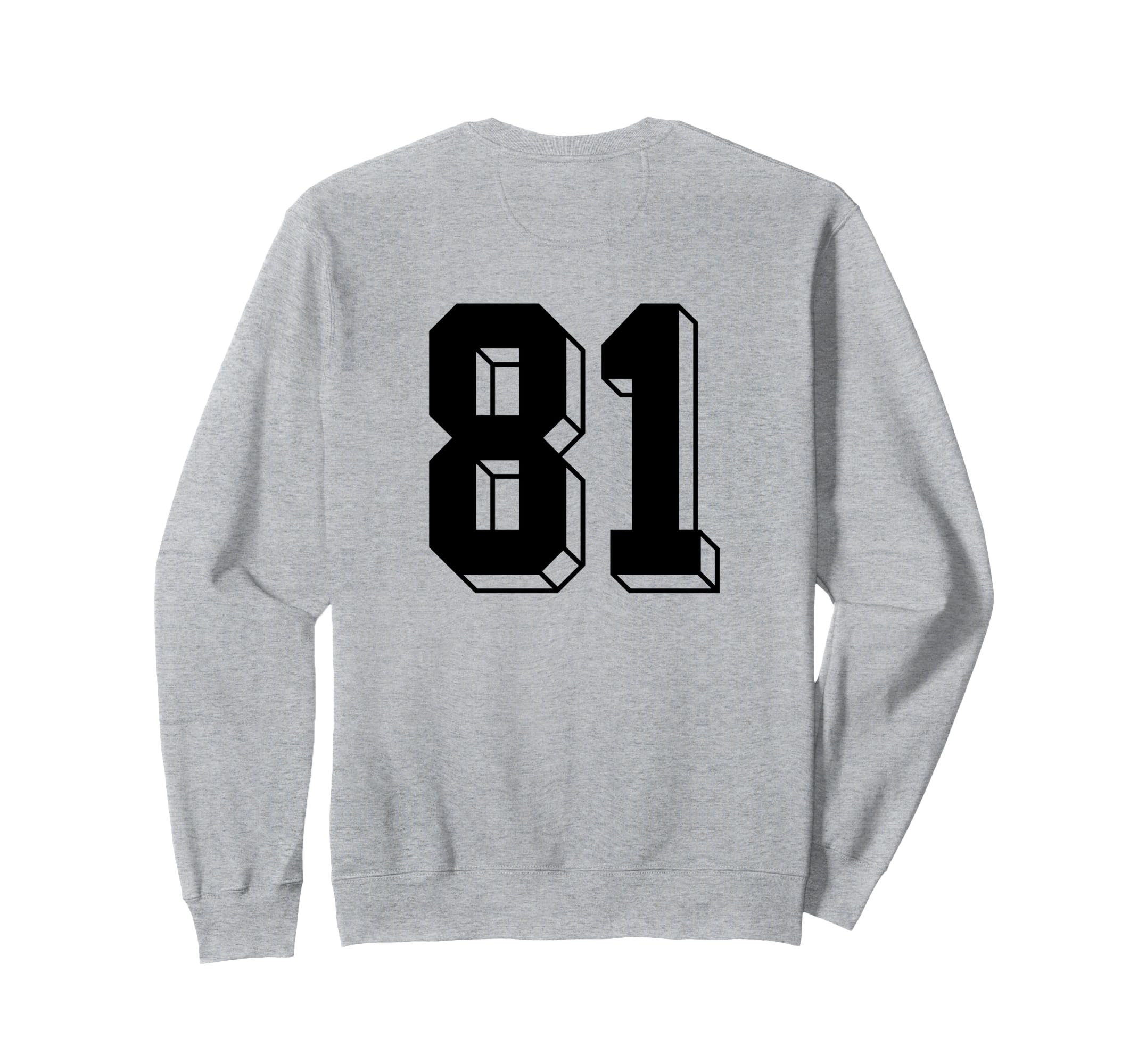 Number 81 Backside 80S 90S Sweatshirt - Casual Everyday Wear for Adults - T-Shirt, Sweatshirt, Hoodie
