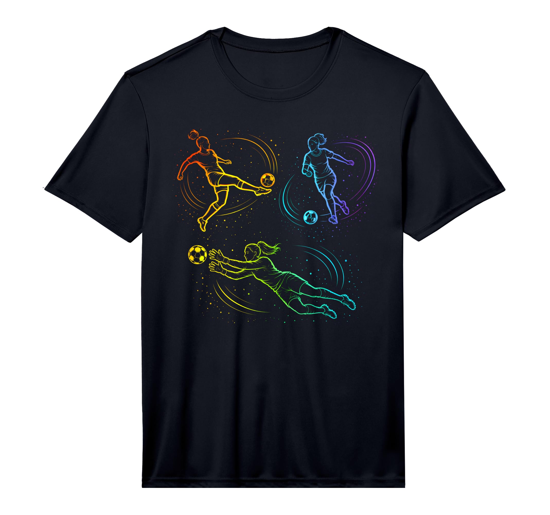 Womens Soccer Goalie Soccer Player T-Shirt - Custom Art Print Unisex - T-Shirt, Sweatshirt, Hoodie