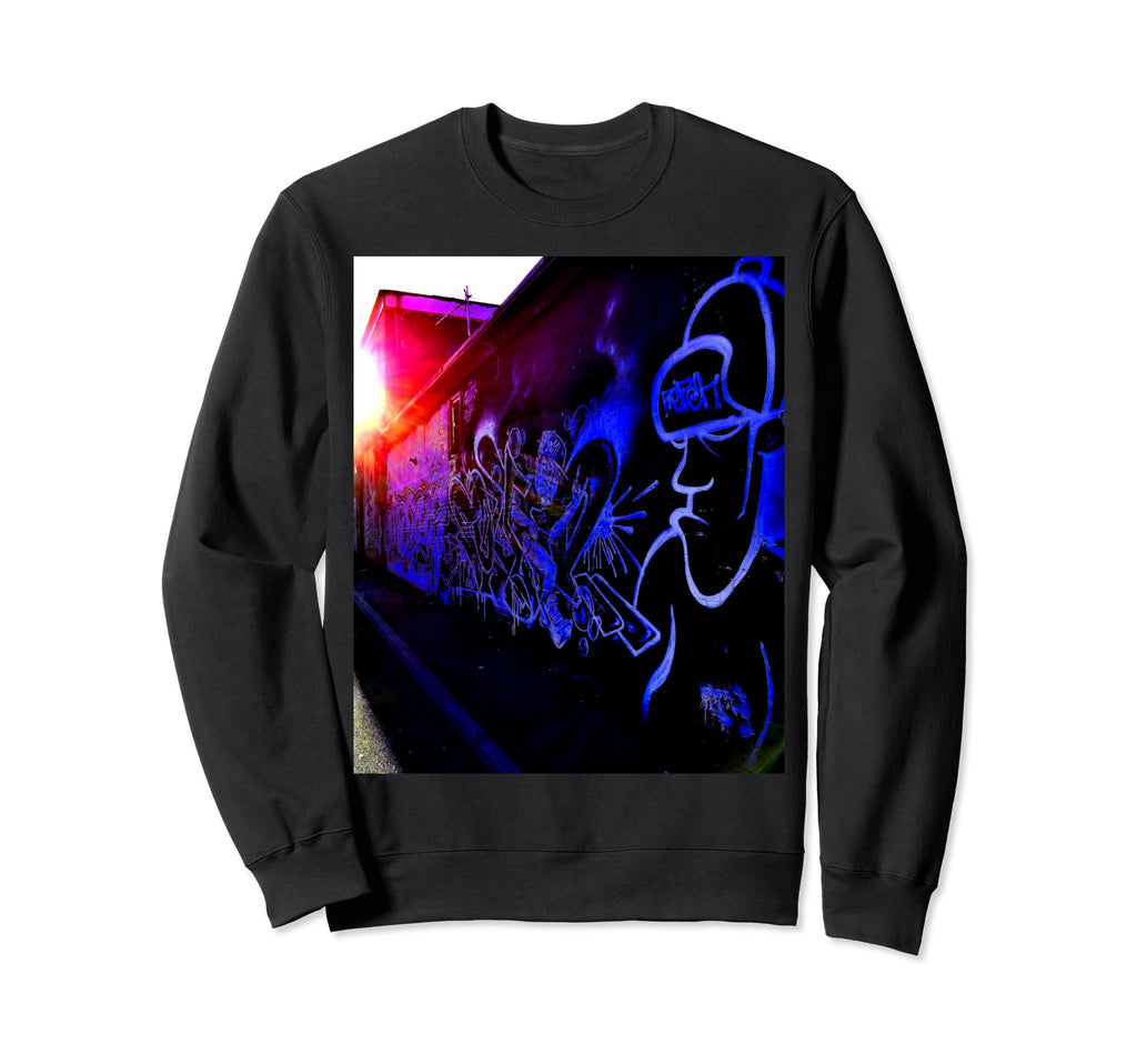 Graffiti Urban Street Art Old Sweatshirt - Aesthetic Graphic Men Women - T-Shirt, Sweatshirt, Hoodie