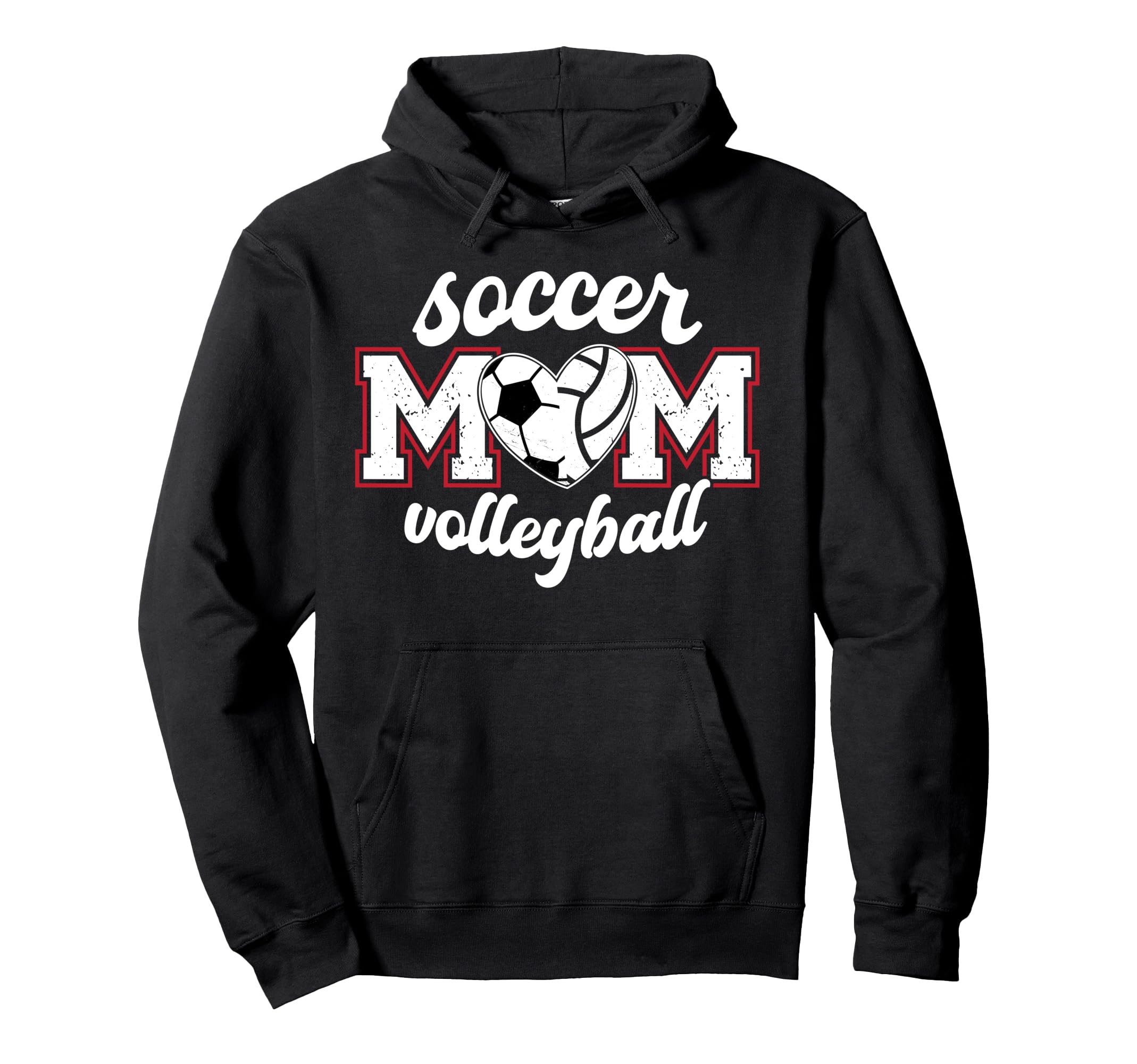 Soccer Volleyball Mom Ballers Volleyball Hoodie - Graphic Print Unisex - T-Shirt, Sweatshirt, Hoodie