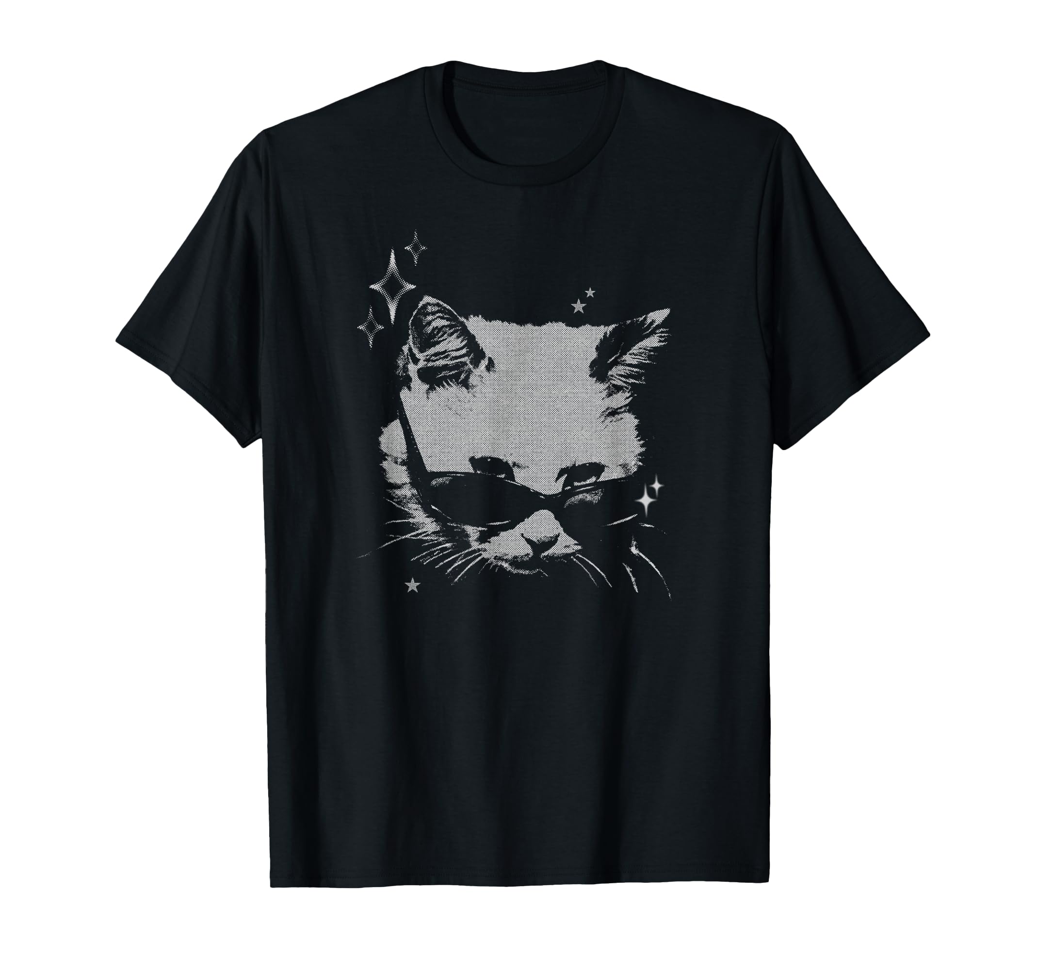 Y2K Cat Sunglasses Silly 90S 2000S T-Shirt - Graphic Print for Adults - T-Shirt, Sweatshirt, Hoodie