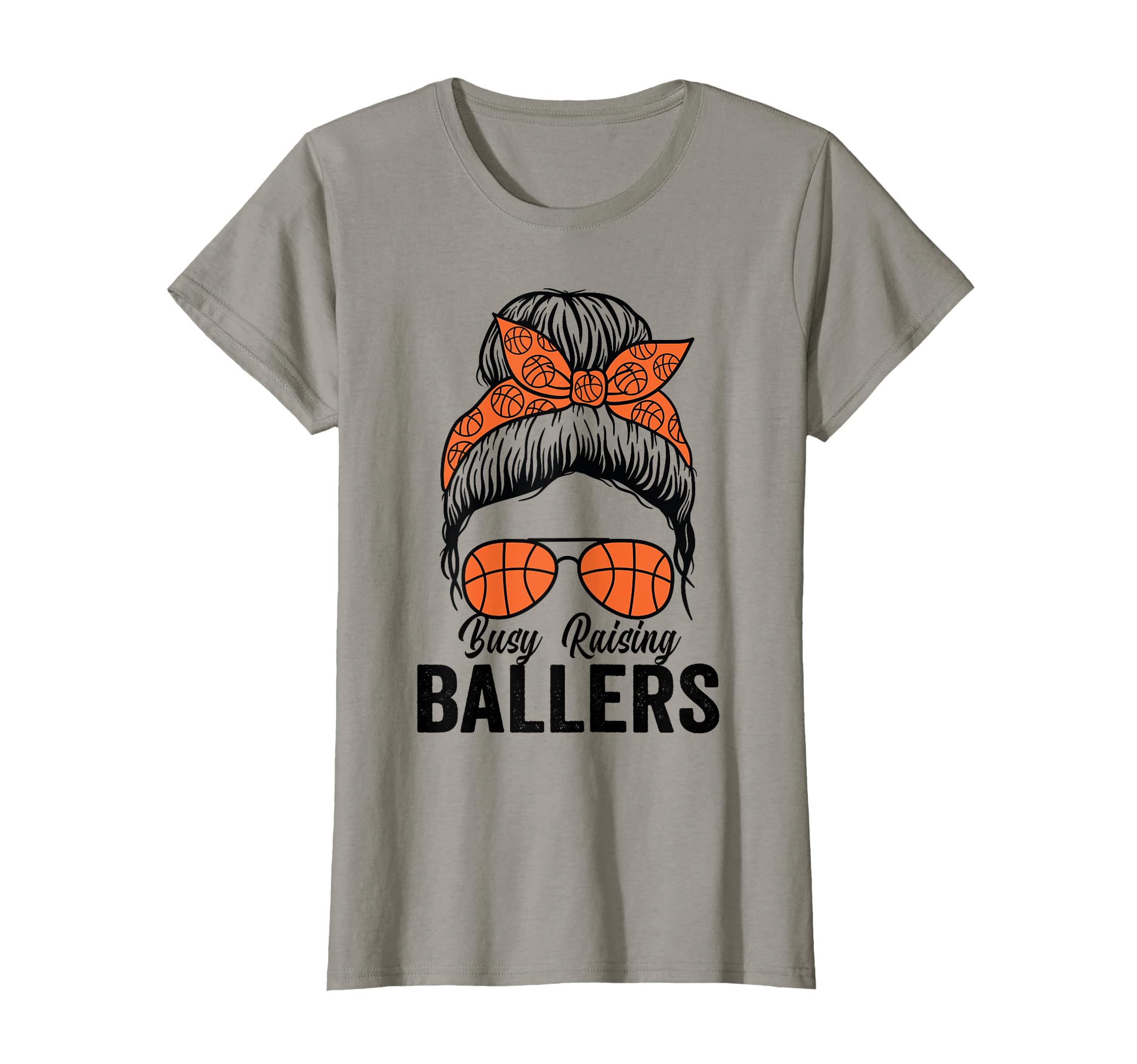 Busy Raising Ballers Basketball Messy T-Shirt - Graphic Print for Adults - T-Shirt, Sweatshirt, Hoodie