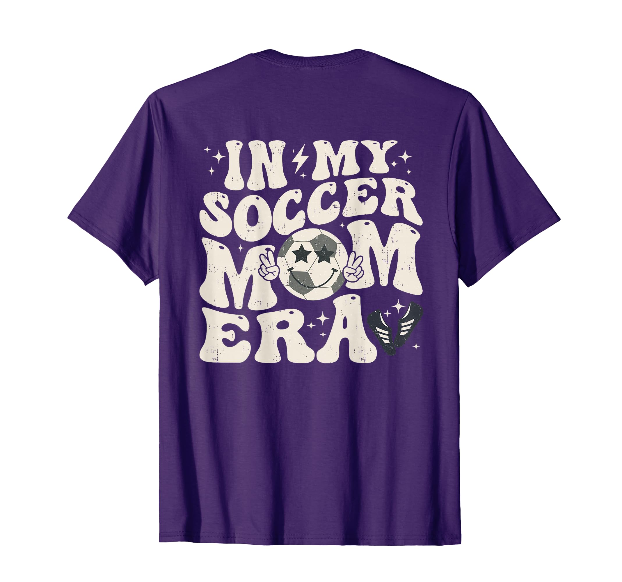 Groovy My Soccer Mom Era Back T-Shirt - Fun Novelty Design Men Women - T-Shirt, Sweatshirt, Hoodie