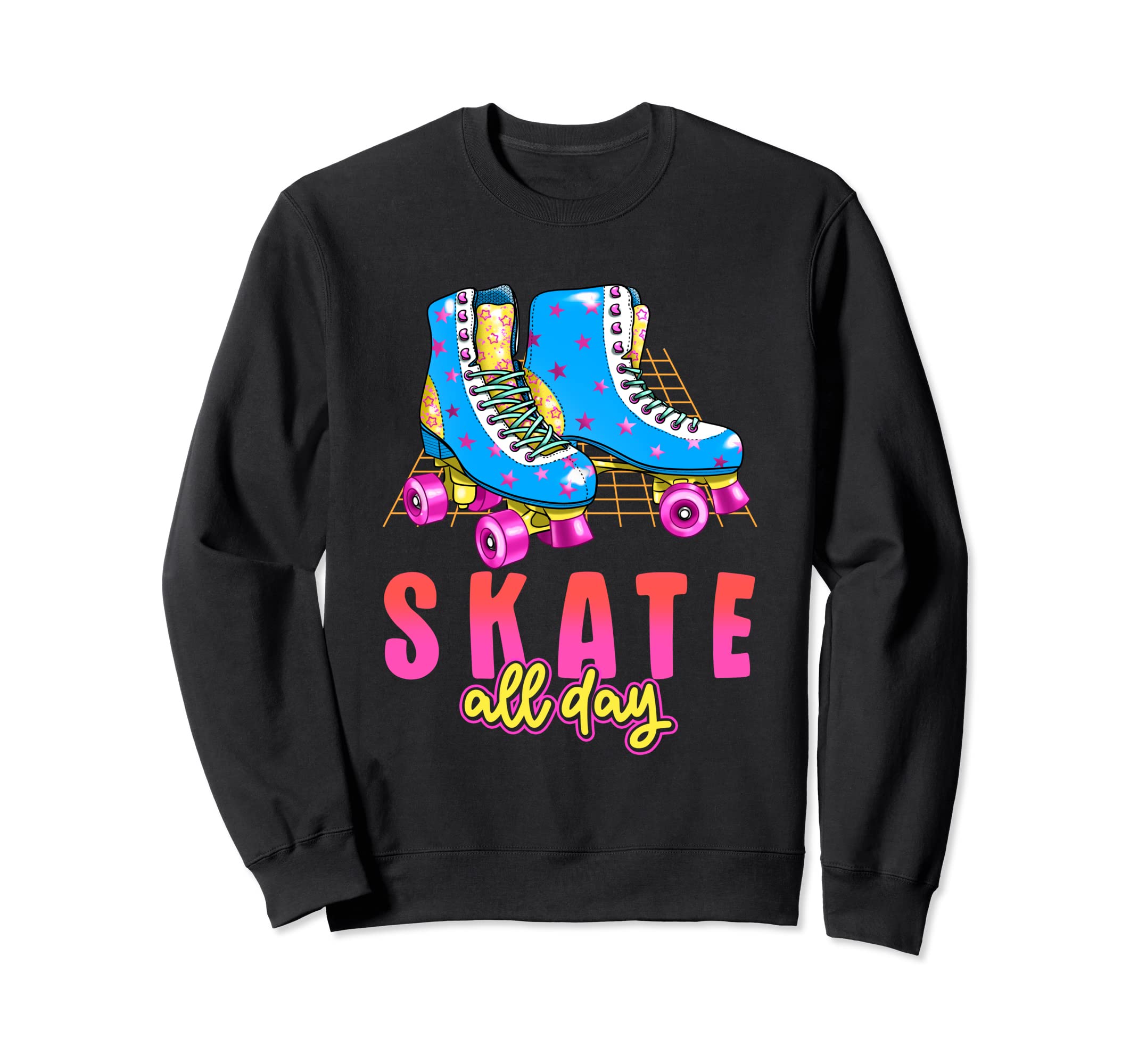 Skate All Day Rollerblades Roller Sweatshirt - Unique Graphic for Adults - T-Shirt, Sweatshirt, Hoodie