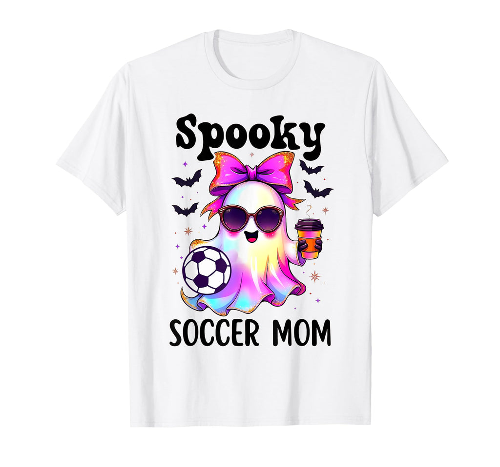 Spooky Soccer Mom Halloween Soccer T-Shirt - Fun Novelty Design for Adults - T-Shirt, Sweatshirt, Hoodie