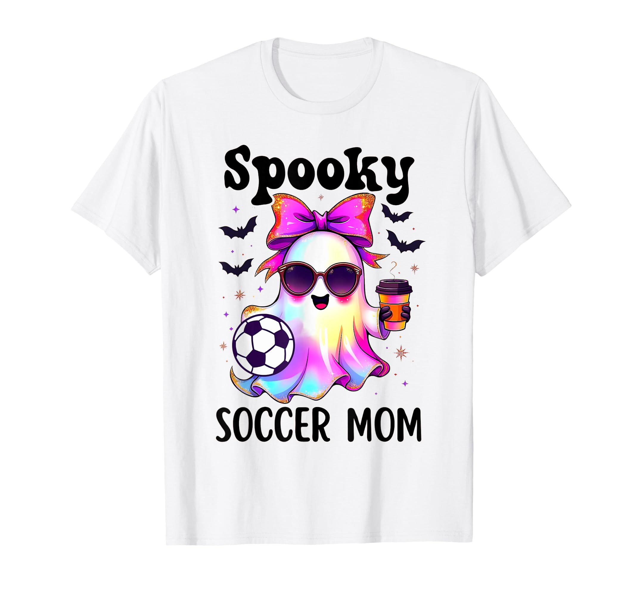 Spooky Soccer Mom Halloween Soccer T-Shirt - Fun Novelty Design for Adults - T-Shirt, Sweatshirt, Hoodie