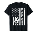 Soccer Papa Fathers Day American Flag T-Shirt - Unique Graphic Men Women - T-Shirt, Sweatshirt, Hoodie