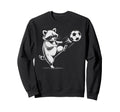 Kawaii Soccer Ball Raccoon Kicking Sweatshirt - Trendy Graphic for Adults - T-Shirt, Sweatshirt, Hoodie