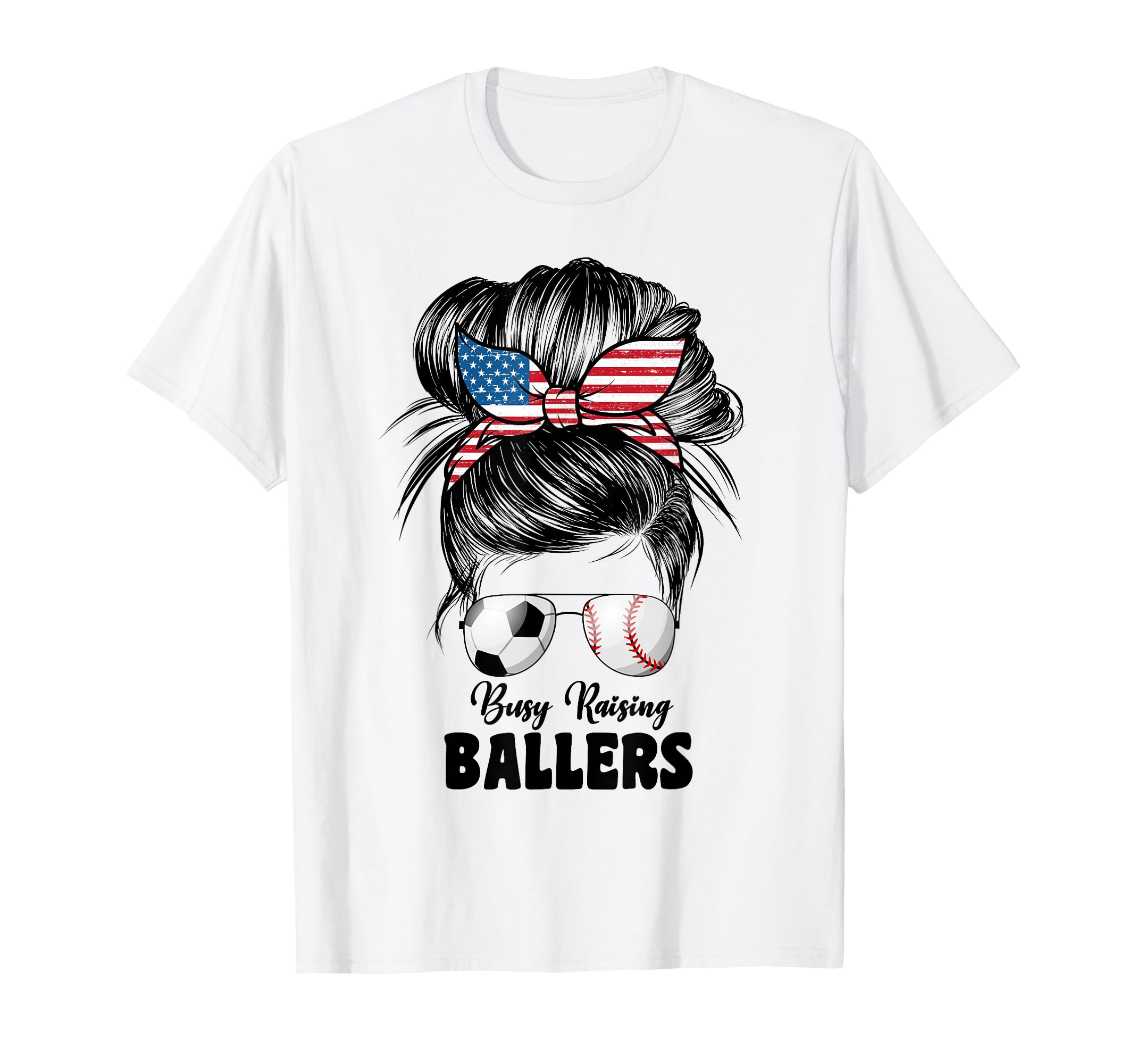 Busy Raising Ballers Soccer And T-Shirt - Trendy Graphic Men Women - T-Shirt, Sweatshirt, Hoodie
