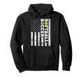 American Distressed Flag Funny Hoodie - Casual Everyday Wear for Adults - T-Shirt, Sweatshirt, Hoodie