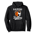 Raising Ballers Soccer Basketball Mom Hoodie - Novelty Apparel Men Women - T-Shirt, Sweatshirt, Hoodie