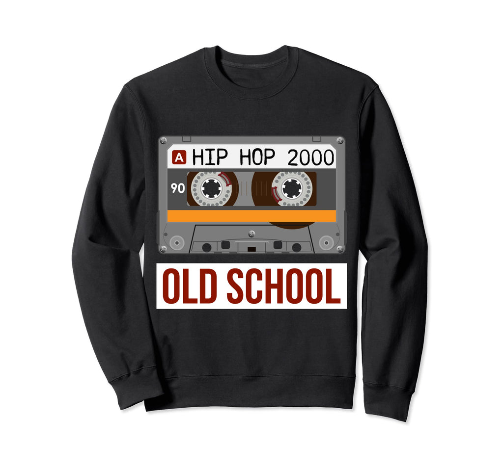 Old School Hip Hop Cassette Tape Rap Sweatshirt - Minimalist Print Unisex - T-Shirt, Sweatshirt, Hoodie
