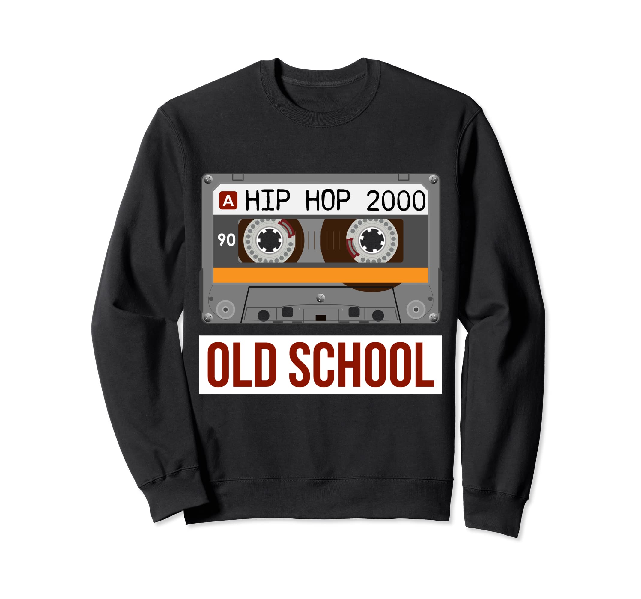 Old School Hip Hop Cassette Tape Rap Sweatshirt - Minimalist Print Unisex - T-Shirt, Sweatshirt, Hoodie