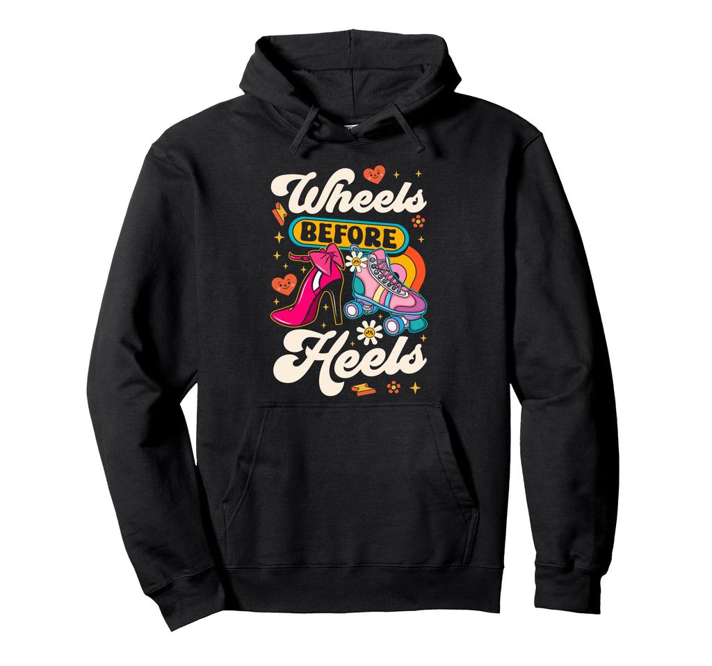 Roller Skating Skate 1970S Wheels Hoodie - Minimalist Print Men Women - T-Shirt, Sweatshirt, Hoodie