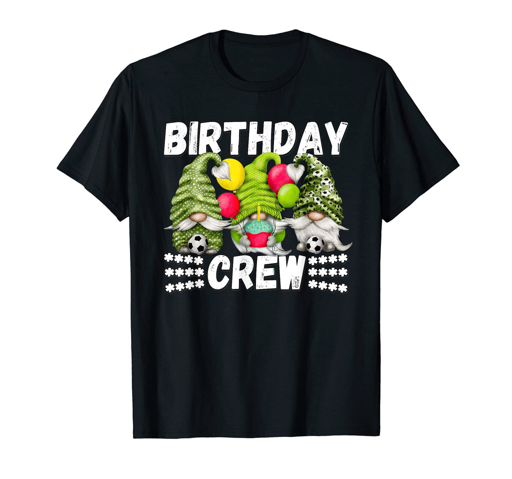Green Birthday Crew Family Soccer T-Shirt - Custom Art Print for Adults - T-Shirt, Sweatshirt, Hoodie