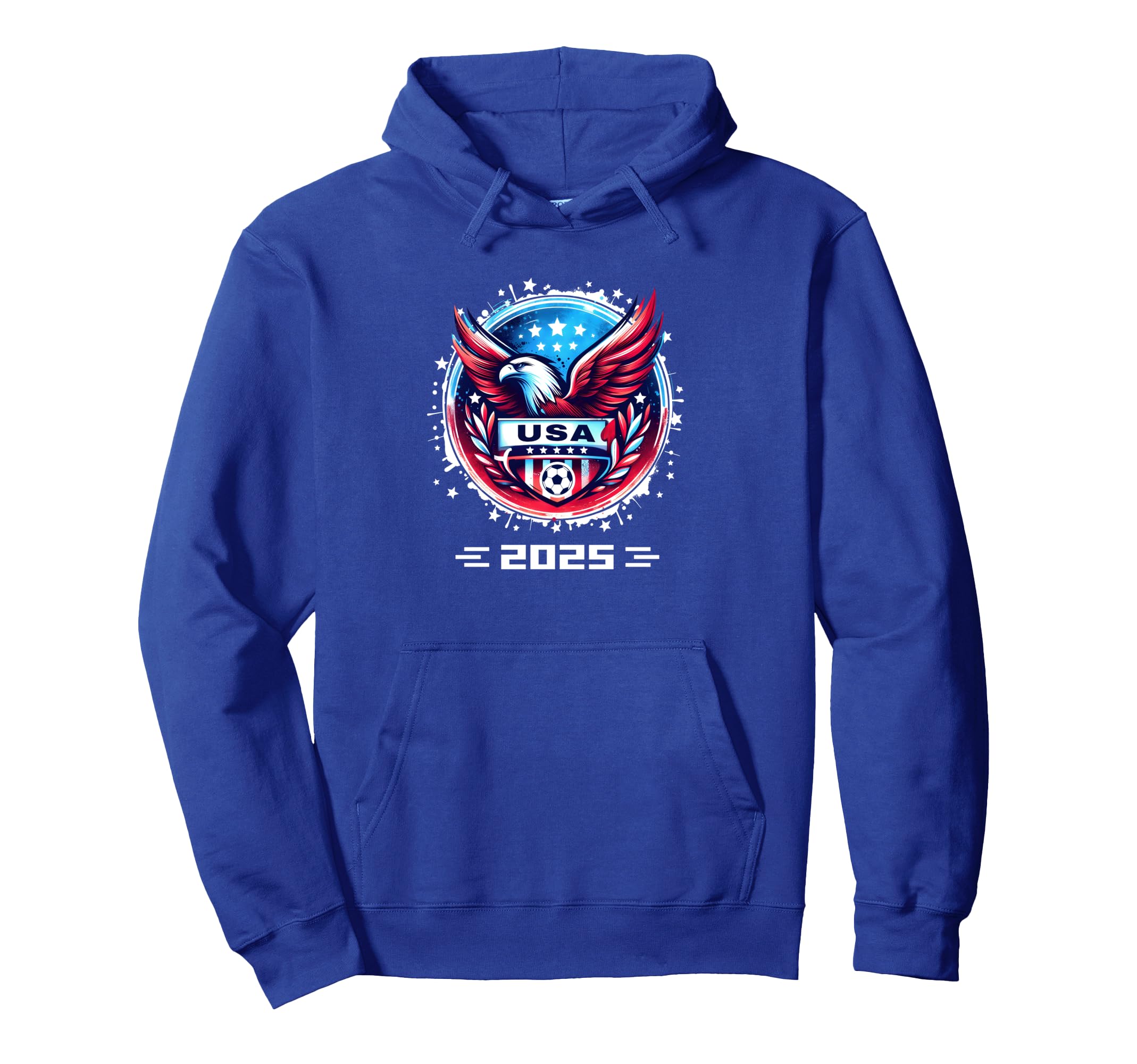 American Flag Soccer Womens Hoodie - Casual Everyday Wear for Adults - T-Shirt, Sweatshirt, Hoodie