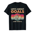 Lifes About Goals Soccer Ball Funny T-Shirt - Graphic Print Men Women - T-Shirt, Sweatshirt, Hoodie