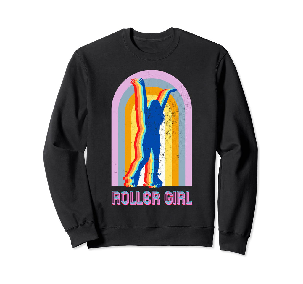 Roller Disco Skates Rainbow Sweatshirt - Aesthetic Graphic Unisex - T-Shirt, Sweatshirt, Hoodie