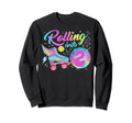 Roller Skates Birthday Disco Ball Party Sweatshirt - Trendy Graphic Unisex - T-Shirt, Sweatshirt, Hoodie