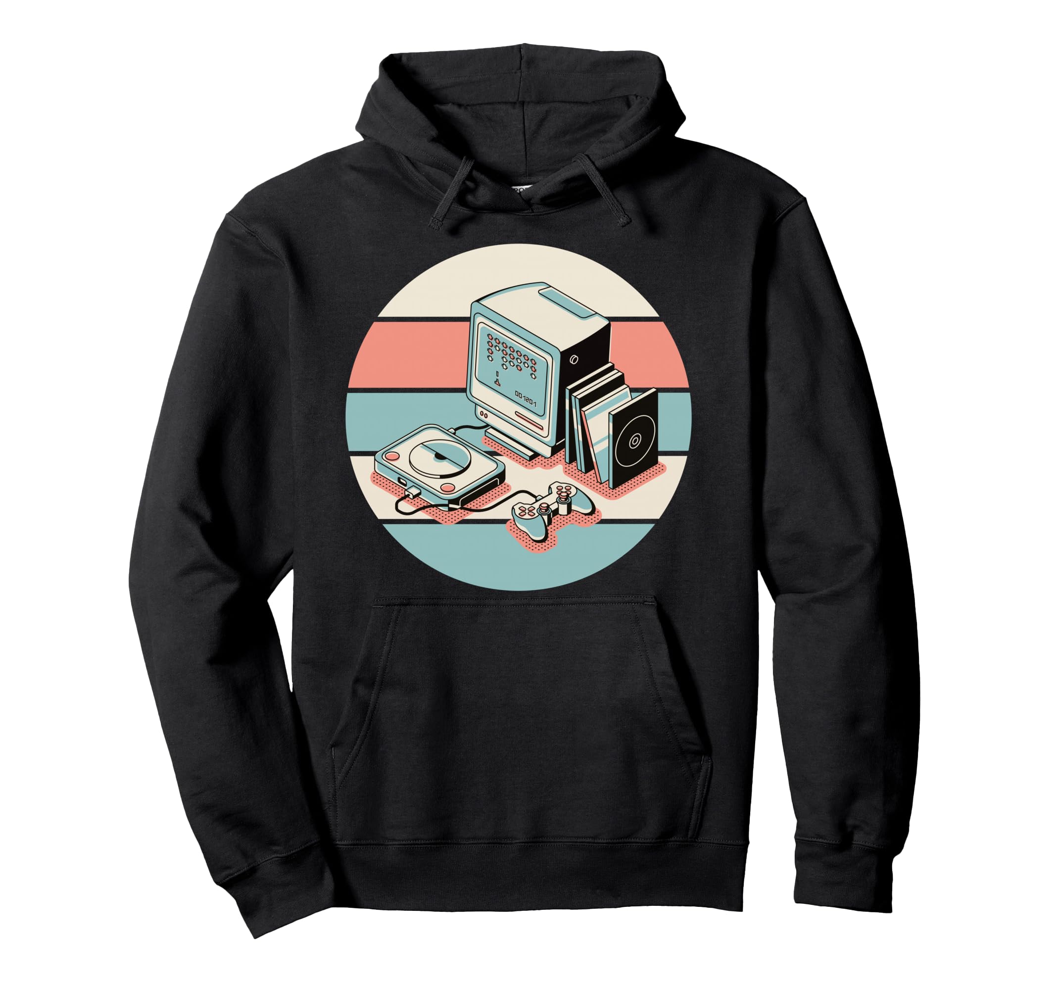 80S Gamer Arcade Machine Gaming Gift Hoodie - Aesthetic Graphic for Adults - T-Shirt, Sweatshirt, Hoodie