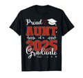 Proud Aunt Class 2025 Graduate T-Shirt - Minimalist Print for Adults - T-Shirt, Sweatshirt, Hoodie