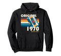 55Th Birthday Gifts August 1970 Tape Hoodie - Novelty Apparel for Adults - T-Shirt, Sweatshirt, Hoodie