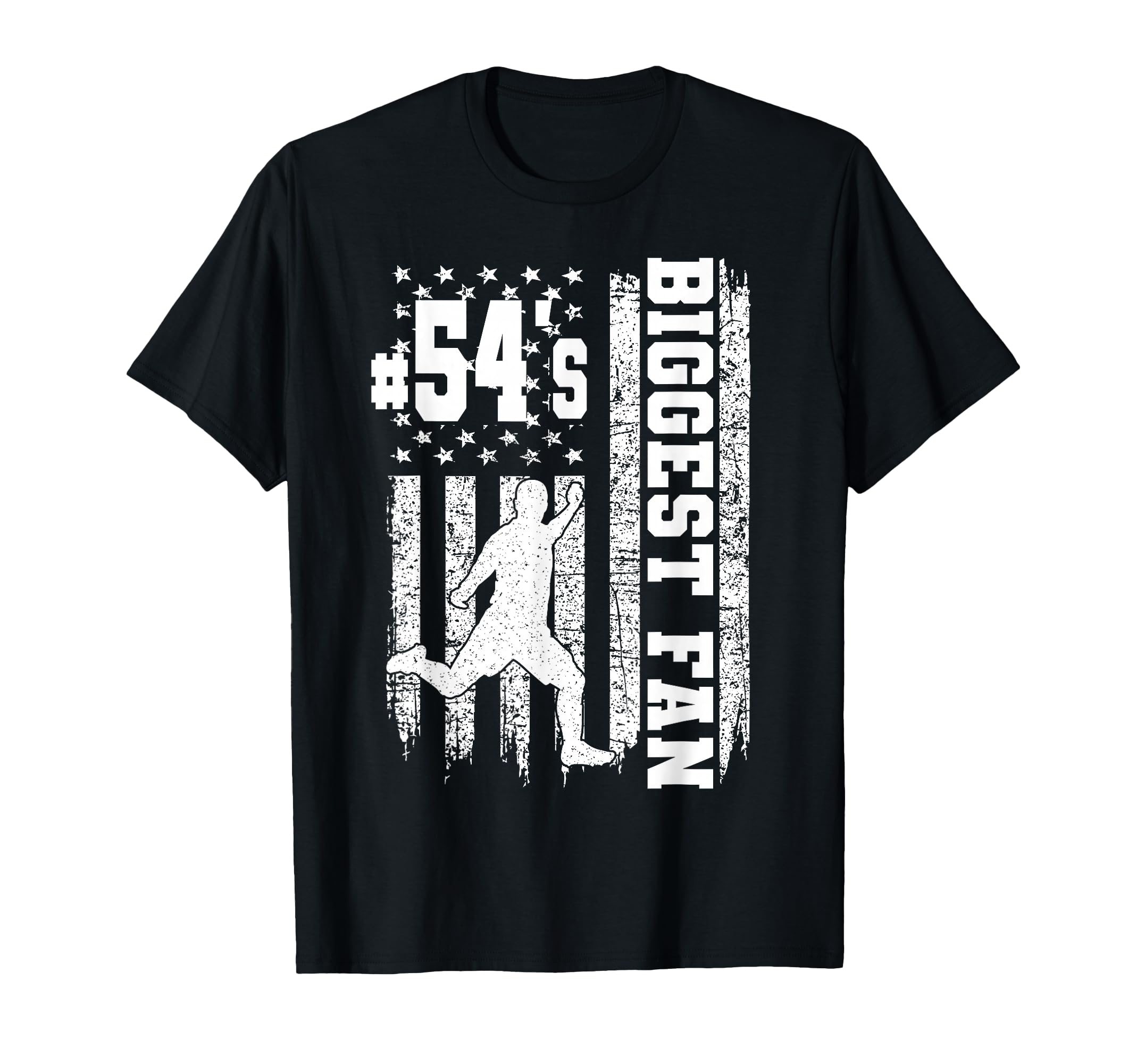 Soccer Biggest Fan Number 54 Proud T-Shirt - Graphic Print for Adults - T-Shirt, Sweatshirt, Hoodie