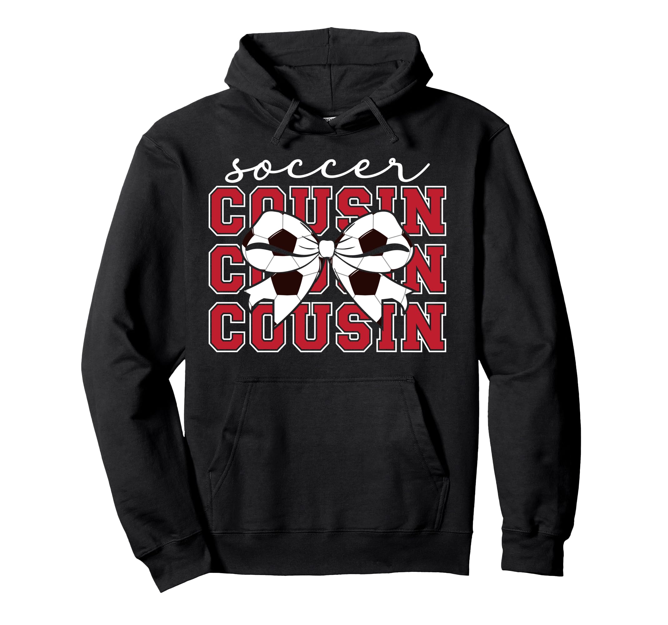 Soccer Cousin Coquette Soccer Player Hoodie - Streetwear Style Men Women - T-Shirt, Sweatshirt, Hoodie