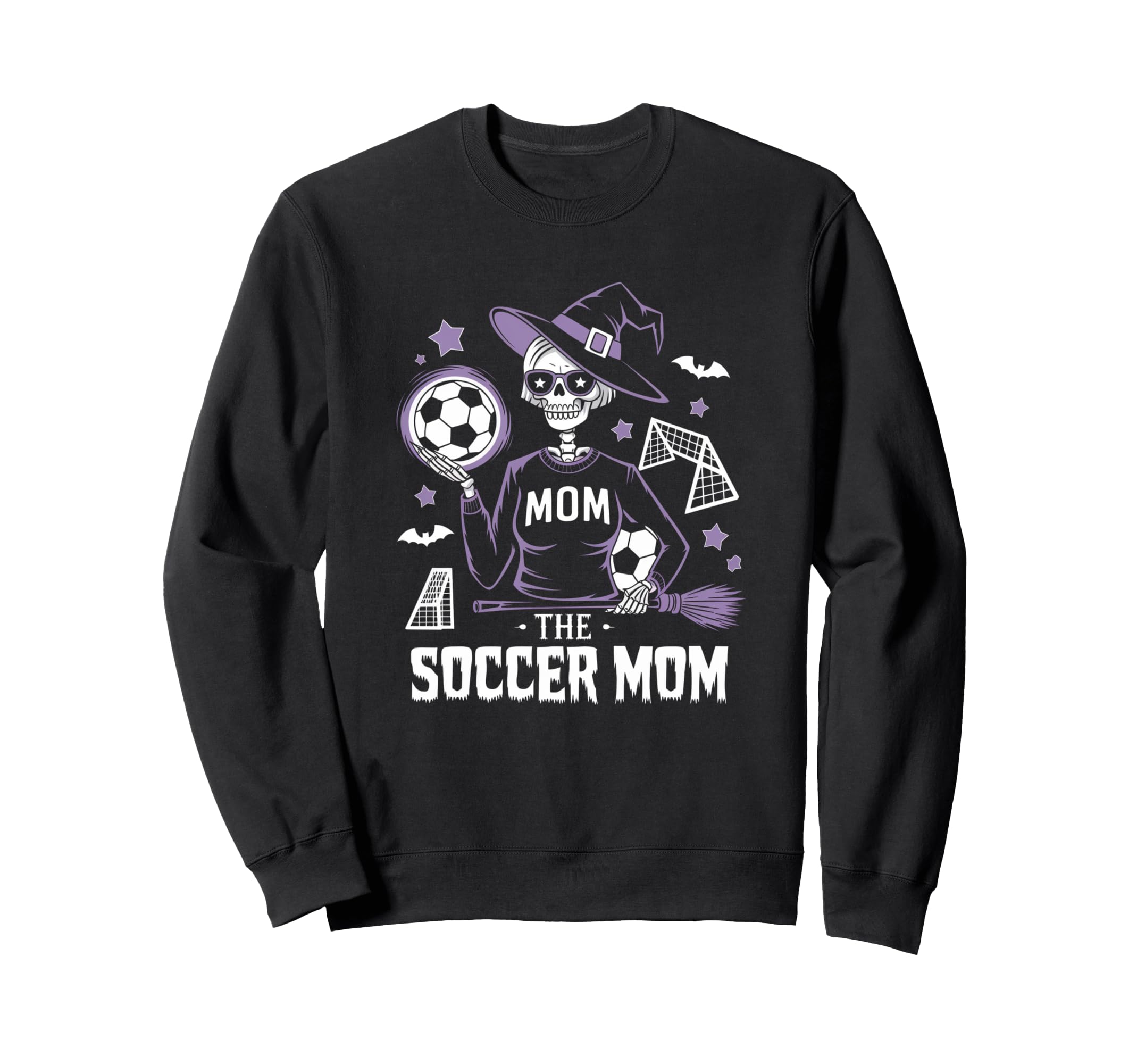 Soccer Mom Skeletton Halloween Sweatshirt - Aesthetic Graphic for Adults - T-Shirt, Sweatshirt, Hoodie