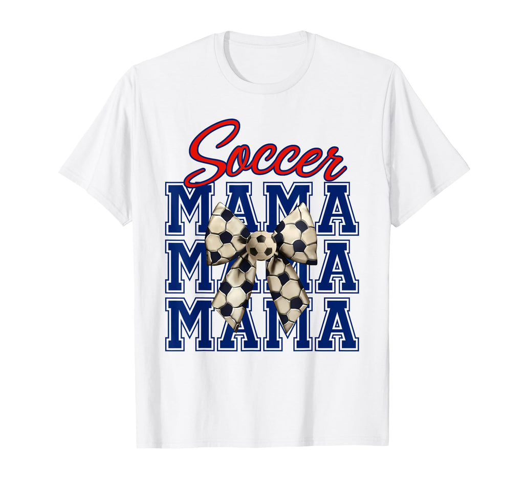 Soccer Mama Coquette Bow Aesthetic T-Shirt - Graphic Print for Adults - T-Shirt, Sweatshirt, Hoodie