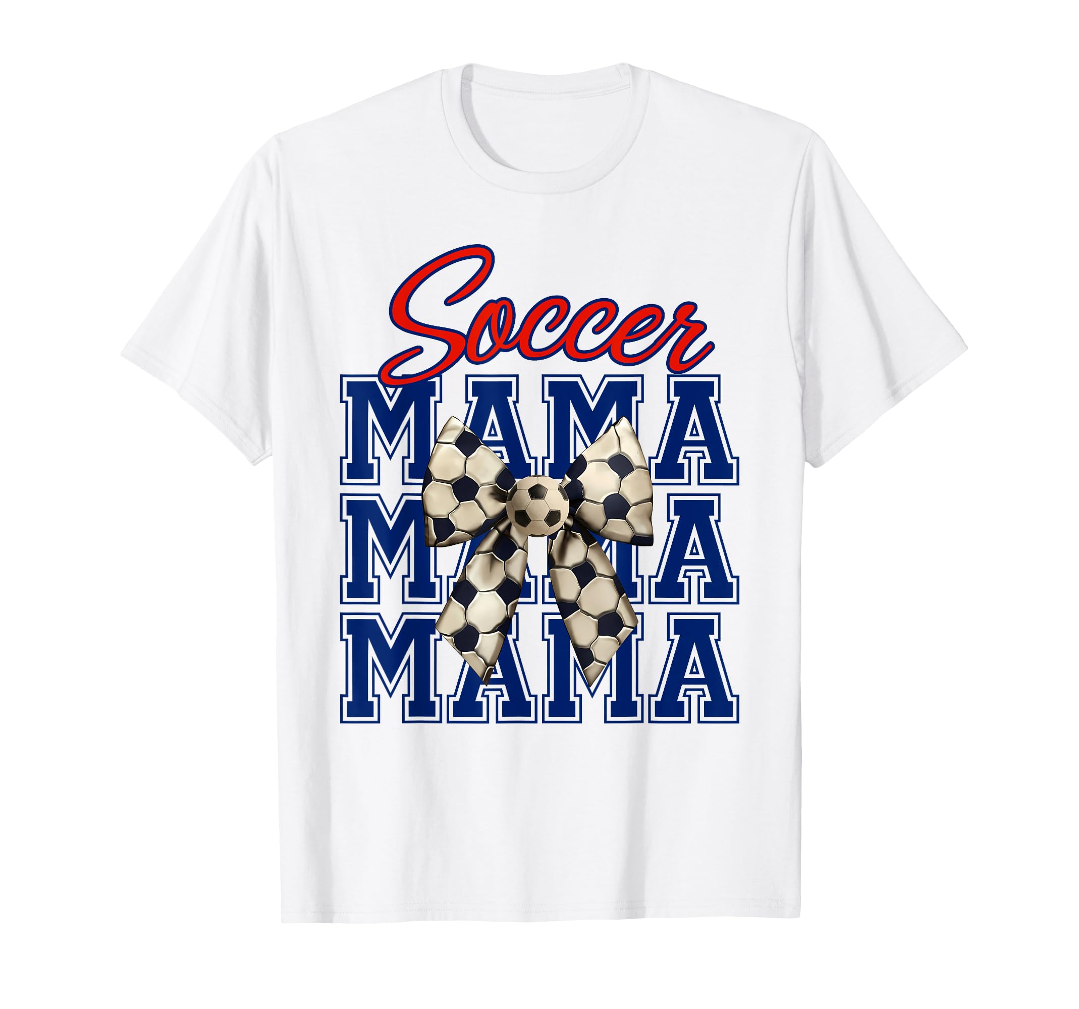 Soccer Mama Coquette Bow Aesthetic T-Shirt - Graphic Print for Adults - T-Shirt, Sweatshirt, Hoodie