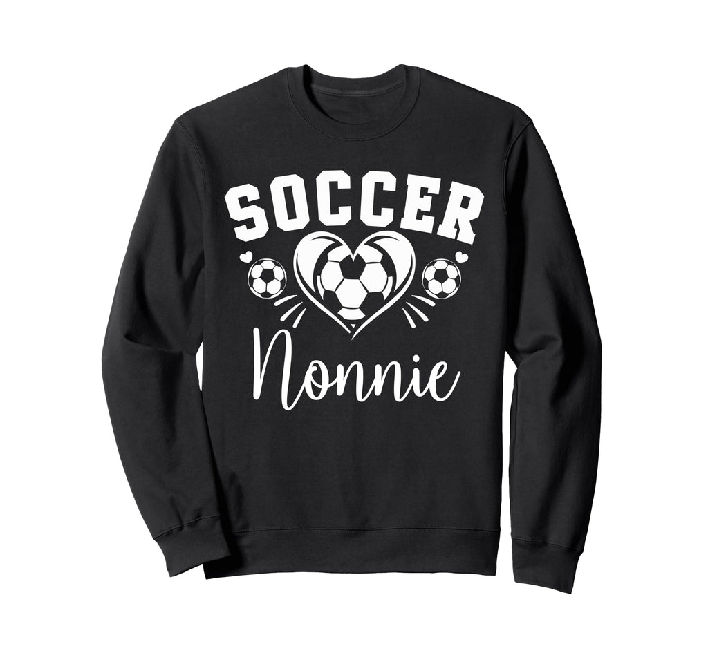 Soccer Nonnie Soccer Heart Sweatshirt - Casual Everyday Wear Unisex - T-Shirt, Sweatshirt, Hoodie