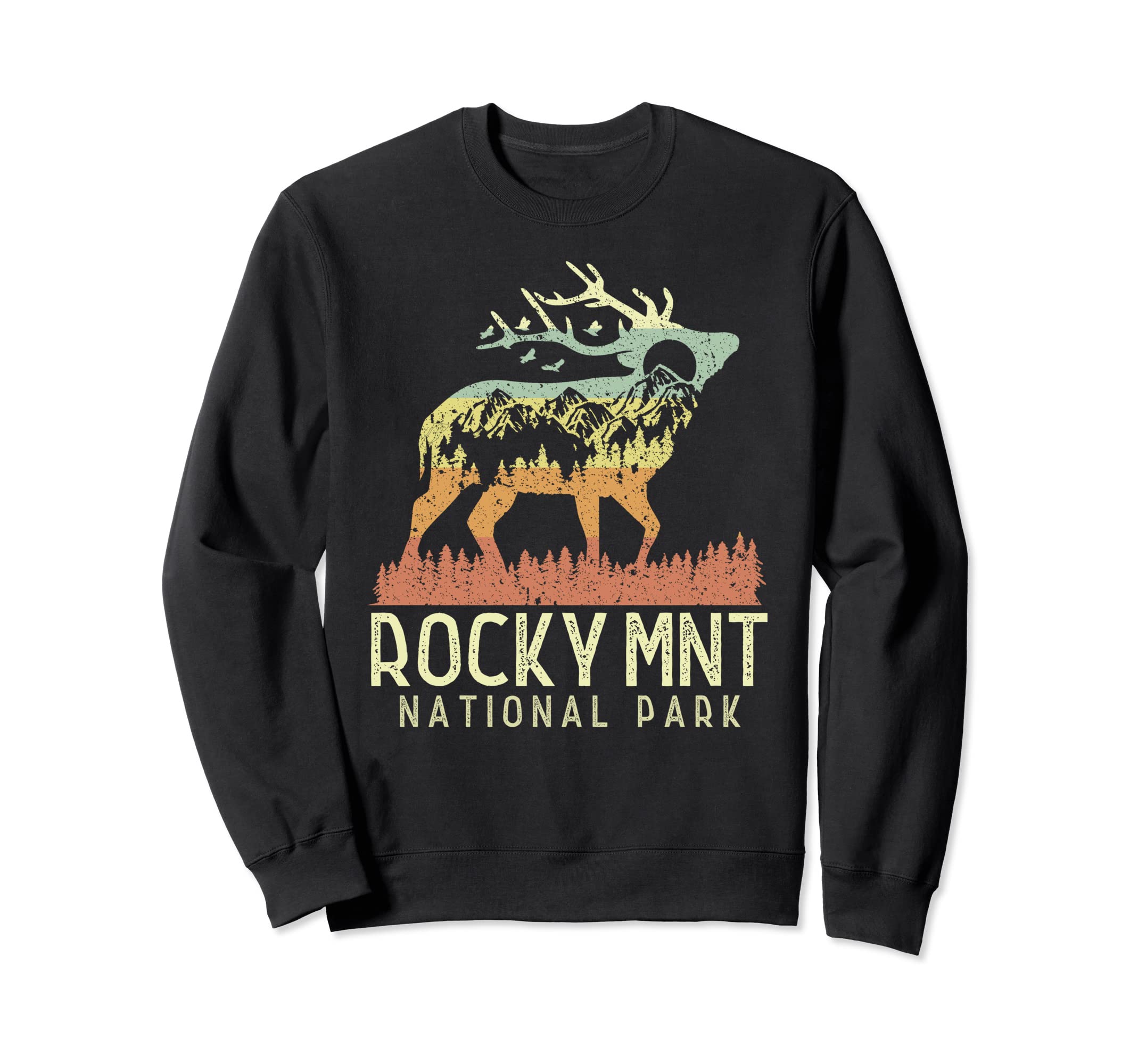 Rocky Mountain National Park Elk Sweatshirt - Unique Graphic Men Women - T-Shirt, Sweatshirt, Hoodie