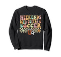 Weekends Iced Coffee Soccer Sweatshirt - Casual Everyday Wear for Adults - T-Shirt, Sweatshirt, Hoodie