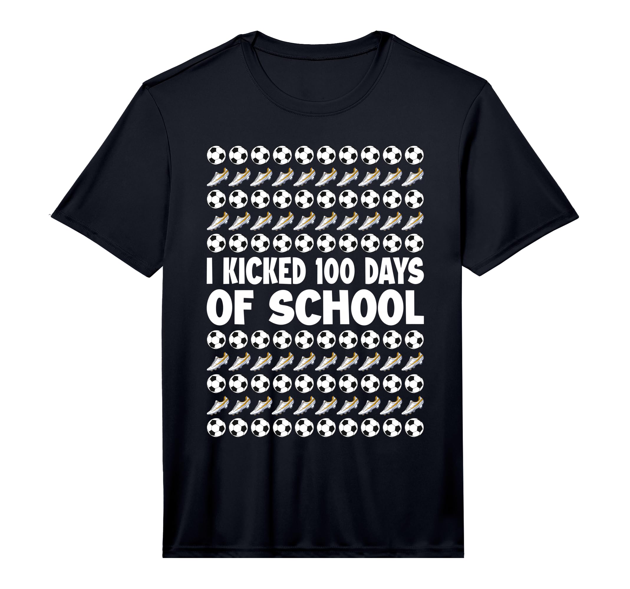 I Kicked 100 Days School Soccer T-Shirt - Casual Everyday Wear for Adults - T-Shirt, Sweatshirt, Hoodie