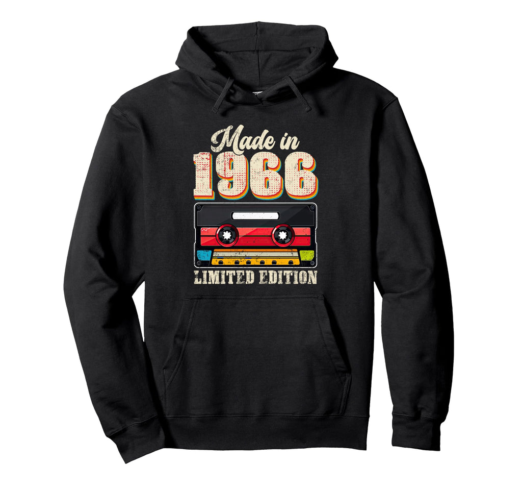 60 Year Old Gifts 1966 Cassette Tape 60Th Hoodie - Novelty Apparel Unisex - T-Shirt, Sweatshirt, Hoodie