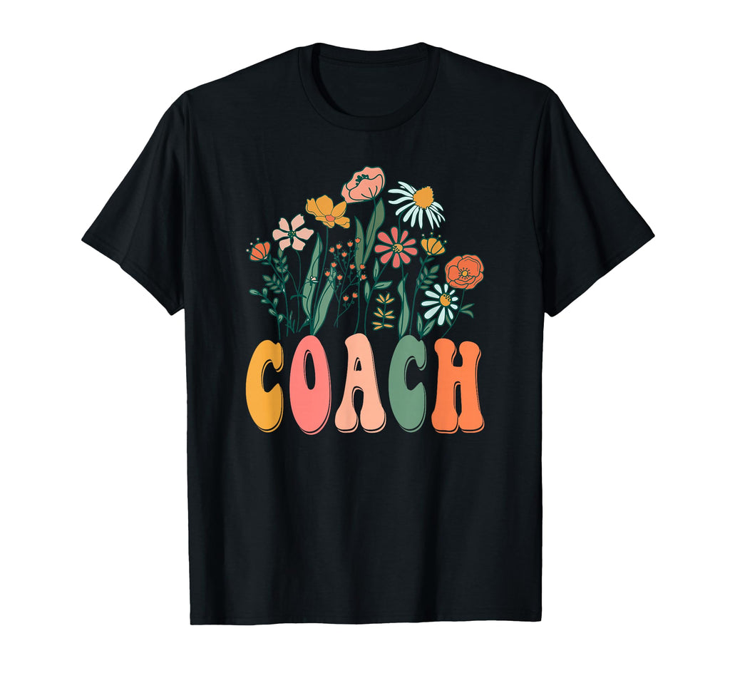 Groovy Floral Coach Wildflower Tees T-Shirt - Custom Art Print for Adults - T-Shirt, Sweatshirt, Hoodie
