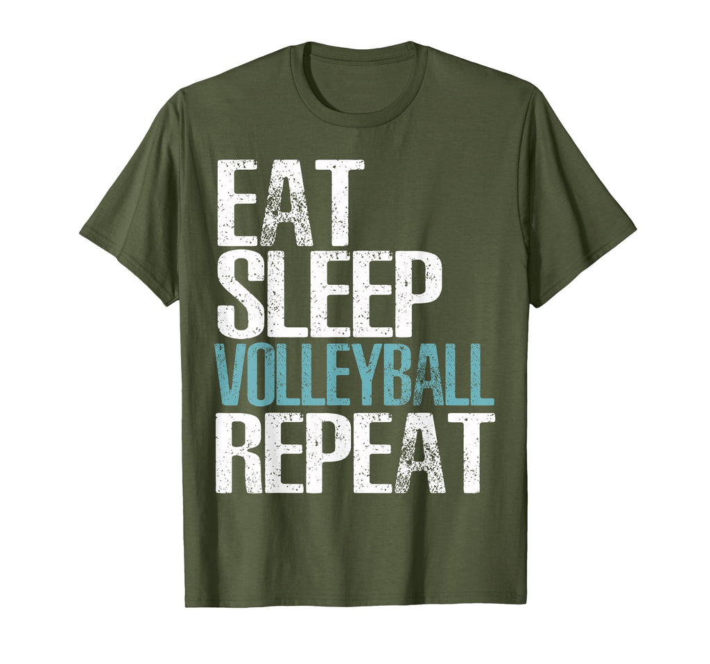 Eat Sleep Volleyball Repeat Great T-Shirt - Custom Art Print Men Women - T-Shirt, Sweatshirt, Hoodie