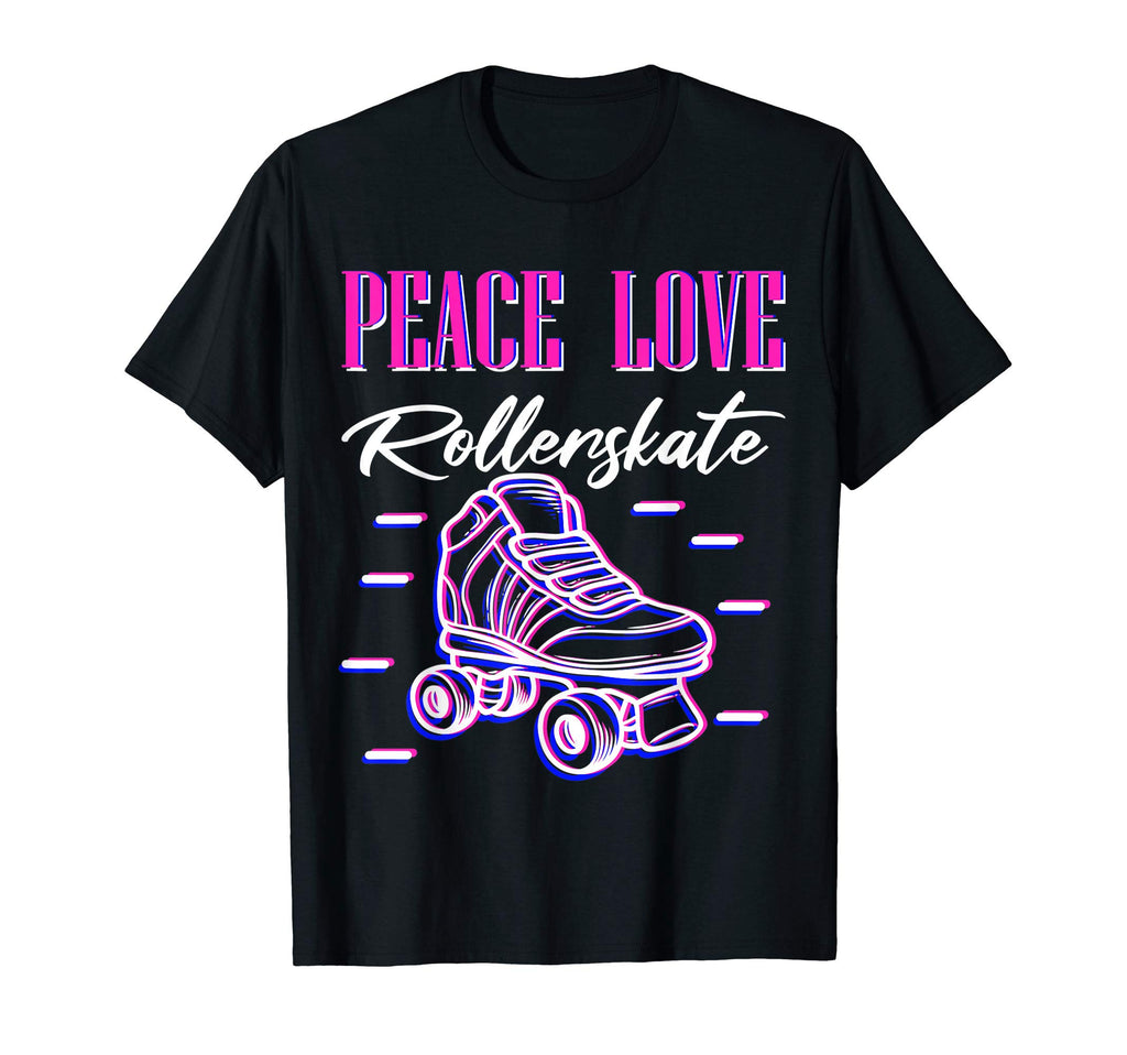 Rollerskate Peace Lover Rollerskating T-Shirt - Novelty Apparel Unisex - T-Shirt, Sweatshirt, Hoodie